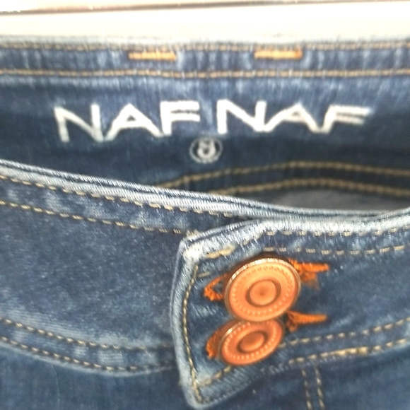 Naf Naf Boot Cut Medium Rise Blue Jean . 8 - Picture 4 of 16